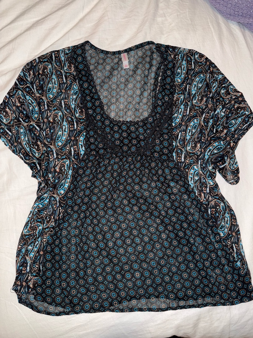 Y2K Sheer Blouse